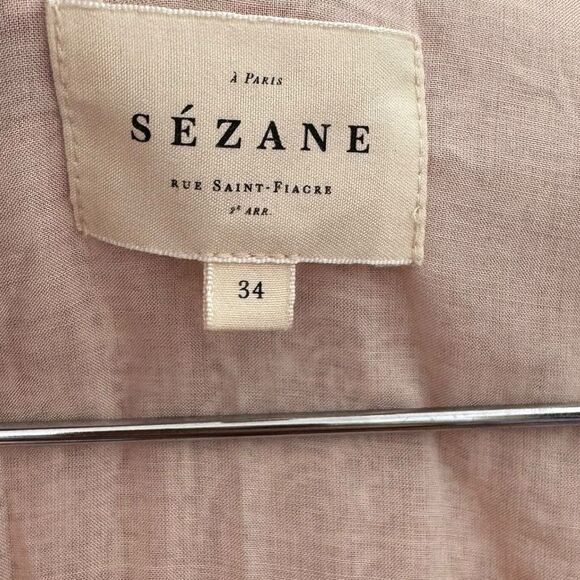 Sezane Noemia Dress Mosaic Print Size 34 - Picture 7 of 9